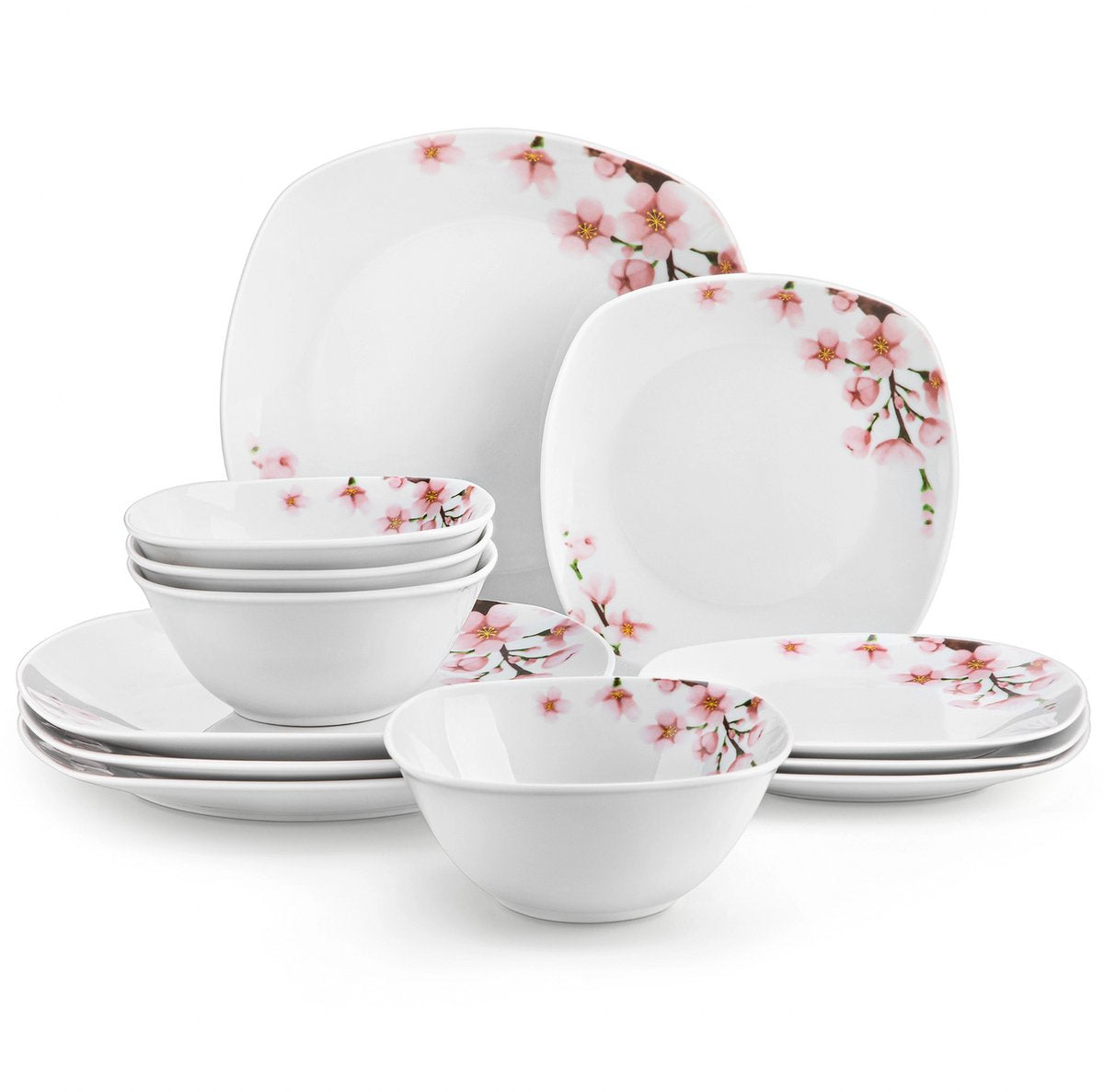 Ventina Serviesset - 24 delig - 8 persoons - Baby blauw - Dinerborden - Bordenset - Diepe borden - Ontbijtborden - Servies - Keukenservies