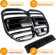 Bumper GT Luxtra - Bumper - Voor BMW 4 Serie G22/G23 (2021-2023) - Gloss Zwart - M Prestatie Stijl - Auto accessoires
