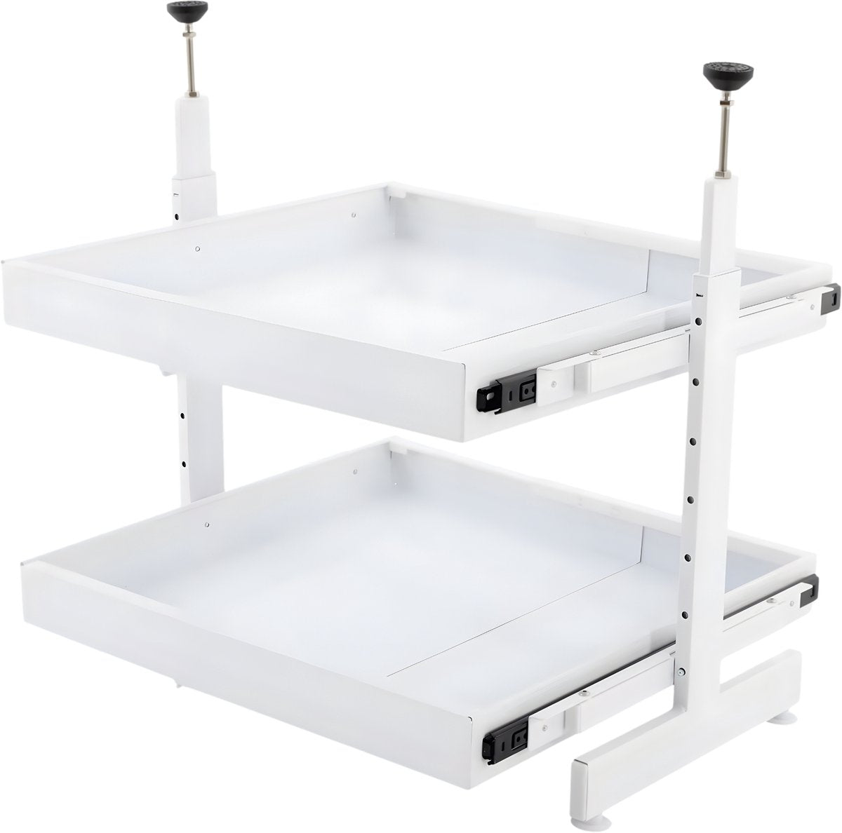 Uittrekbare kastorganizer - Keuken organizer - Opbergrek - Voor keukenkasten en opbergruimte - Praktisch en ruimtebesparend - Wit