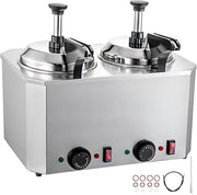 Fonduepan - Elektrisch - Dispenser Machine - 2.5L x2 - Kaasverwarmer - Kaasfondue - Met 2 Pompen