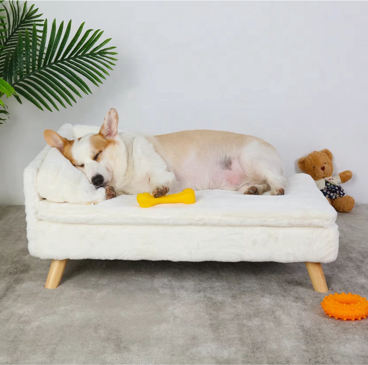 Kattenmand Cevila - Luxe - Op poten - Kattenbed - Hondenmand - Hondenbank - Hondensofa - Hondenzetel - 80cm