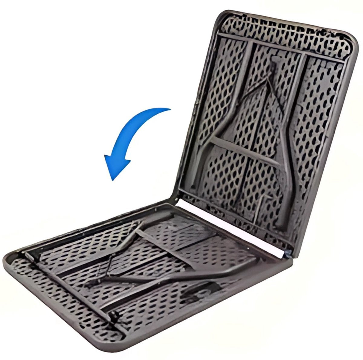 Tuin klaptafel- Kampeertafel - Campingtafel - Rotan look camping catering tafel met handvat, buiten opvouwbare schraagtafel voor picknick - 1,8M