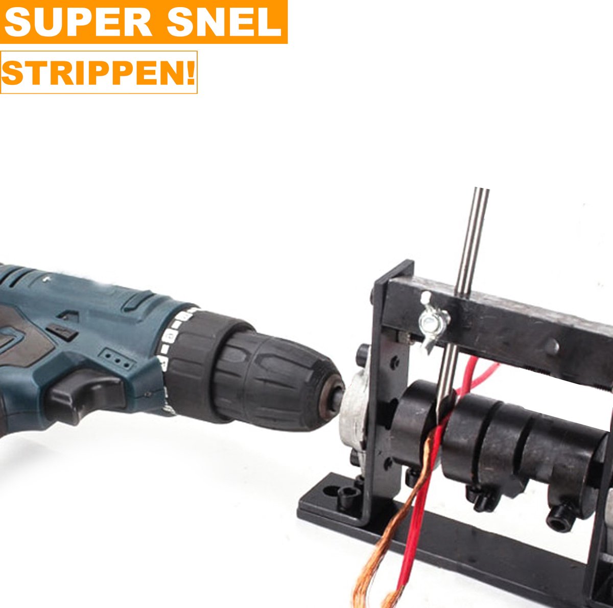 Happyment Kabelstripper Machine - Extra accessories - Kabelpeller - draadstripper - Automatische Striptang - Stripmachine - Elektrisch - Koper