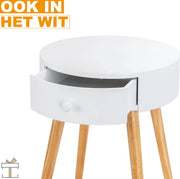 Bolt Edge Ladekastje - Grijs - Nachtkastje - Slaapkamer of kantoor - 38x38x48cm
