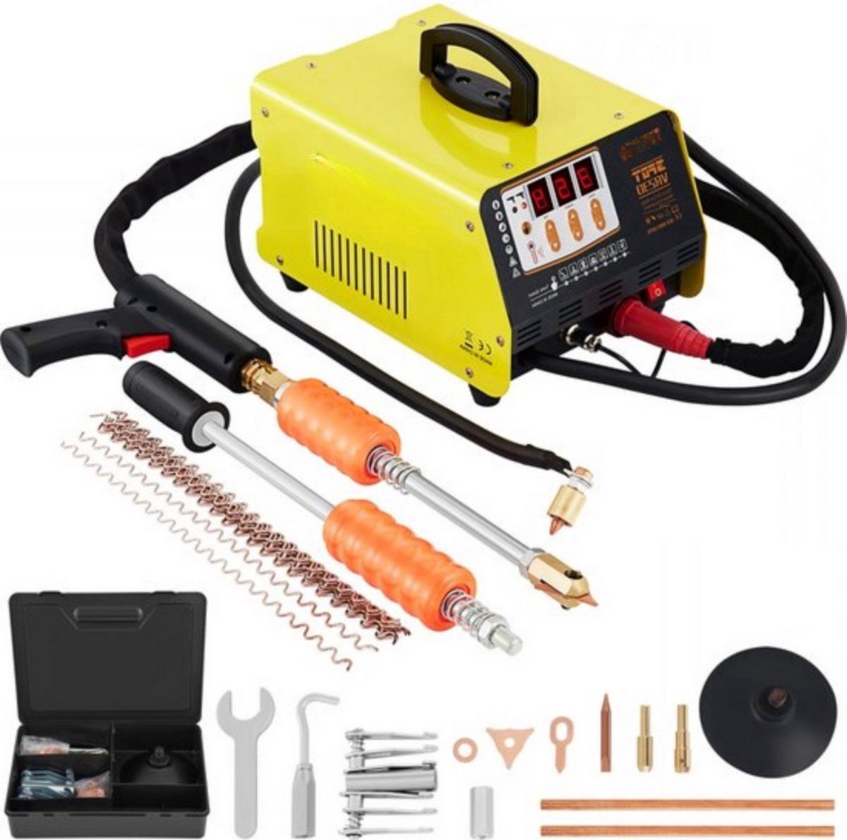 Uitdeukset auto - Deukentrekker - Reparatieset - Slagtrekker - Deukpuntlasser 3KW 220V - Voor deukreparatie