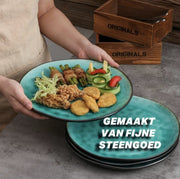 Happyment Keramisch Serviesset - Vintage - Veelzijdig Gebruik - Premium Kwaliteit