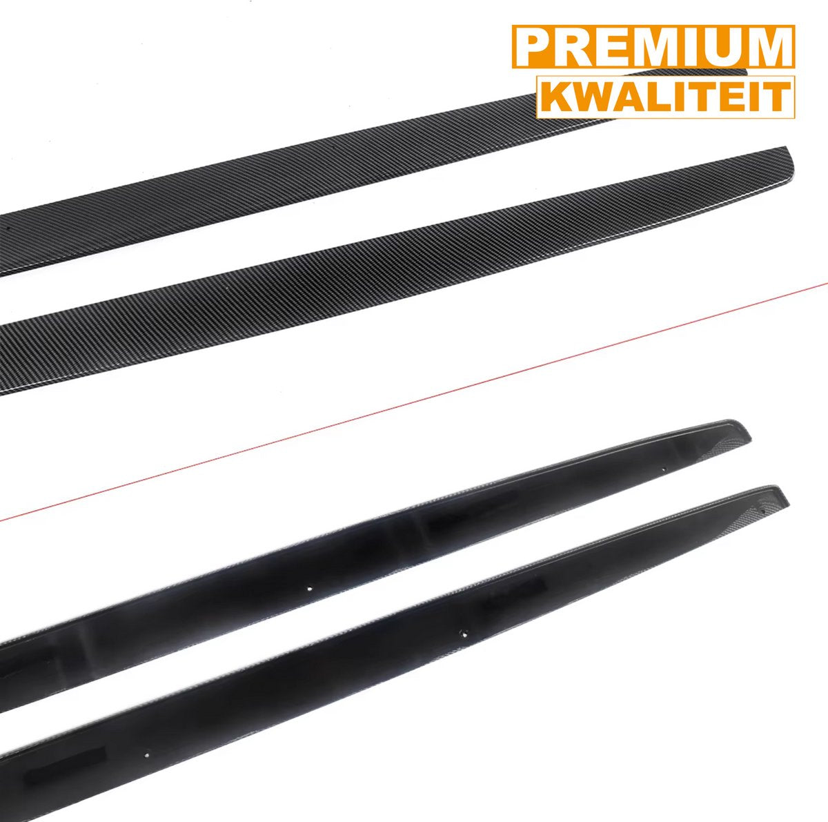 Side Rokken Uitbreidingspaneel - MP Stijl - Carbon Look - Voor BMW E82/F20/F22/F23/F44 - Auto Accessoires