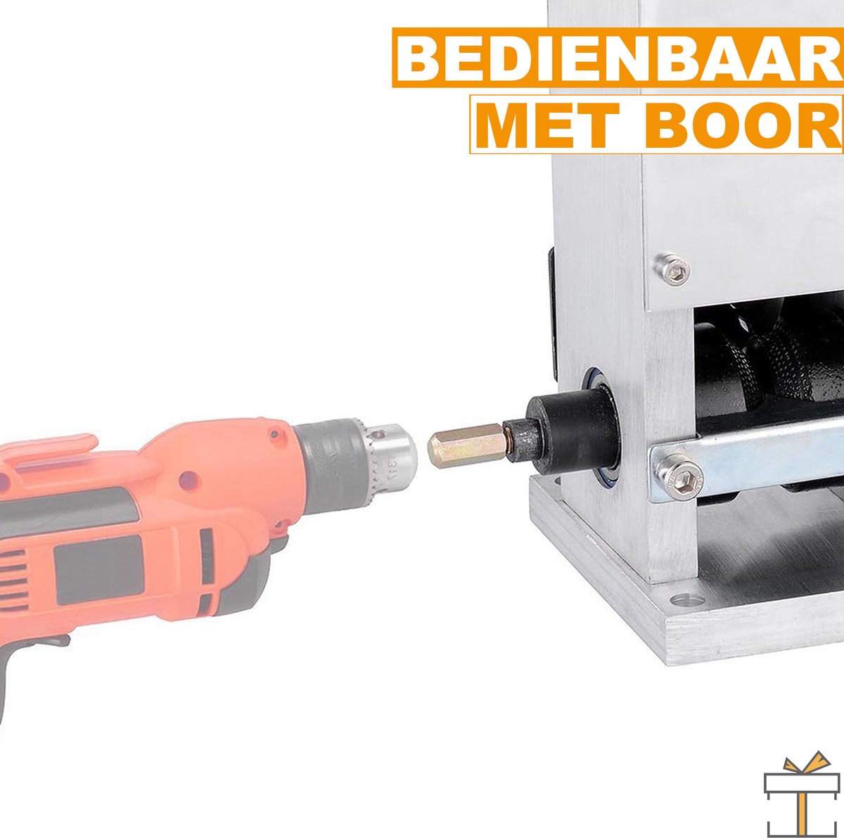 Happyment® Kabelstripper Machine - Kabelpeller - draadstripper - Automatische Striptang - Stripmachine - Elektrisch & Handmatig - IJzer & Koper