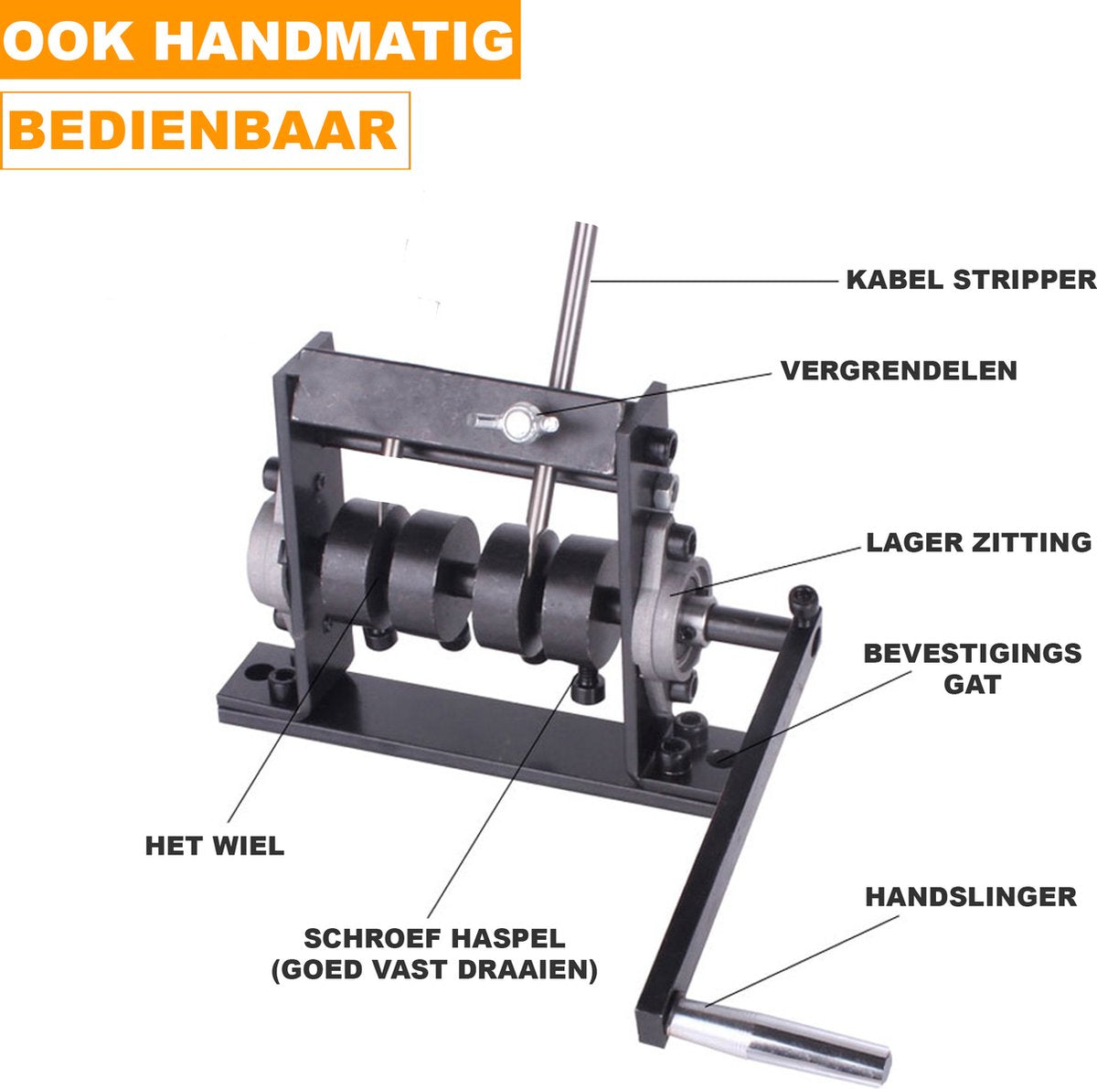 Happyment Kabelstripper Machine - Extra accessories - Kabelpeller - draadstripper - Automatische Striptang - Stripmachine - Elektrisch - Koper