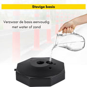 Bolt Edge Afzetpaal - 4 stuks - Rood-wit - Veiligheidspalen - 84 cm - ABS