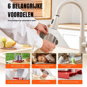 Fruitpers - RVS Handmatige Fruitpers - 3L 14x13 cm - Wijnpers - Met hendel