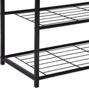 Bolt Edge Schoenenrek - Zwart - Vintage Design - 6-9 Paar - Voor Hal of Slaapkamer