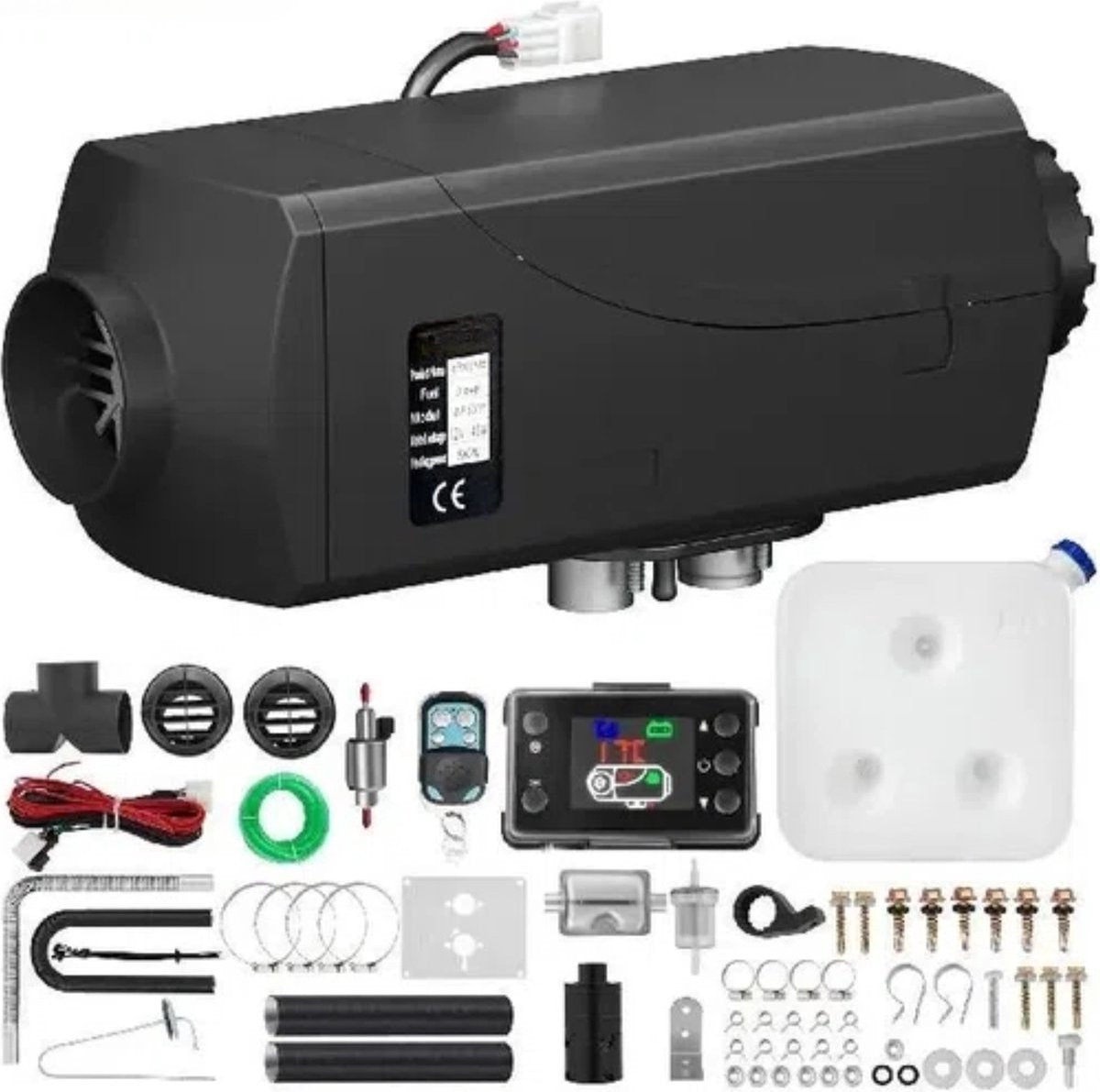 Happyment standkachel - Dieselkachel - 12V - LCD schakelaar - Auto, vrachtwagens Verwarming