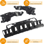 Achterbumper Diffuser Uitlaat Set - Voor Mercedes W205 AMG (2015-2021) - C63 Look - Zwart - Auto Accessoires
