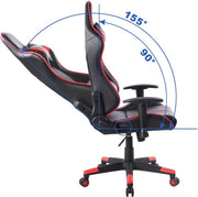 Bolt Edge Gamestoel - Kunstleer - Ergonomisch - Rug- en armleuningen - Rood/zwart