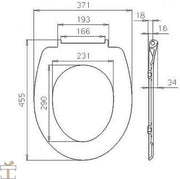 Happyment Toiletbril Antibacteriële - Met Softclose - Universeel - Toiletbrillen met bamboe print - WC Bril - Toiletzitting