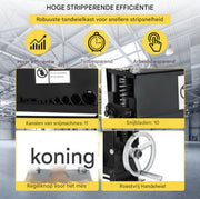 Happyment Kabelstripmachine - Elektrisch - 1.5-38mm - Draadstripper - Kabelpeller