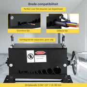 Happyment Kabelstripmachine - Elektrisch - 1.5-38mm - Draadstripper - Kabelpeller