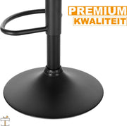 Bolt Edge Velvet Barkrukken - Groen - Ergonomisch - Zithoogte 59-81cm - Met rugleuning - Set van 2