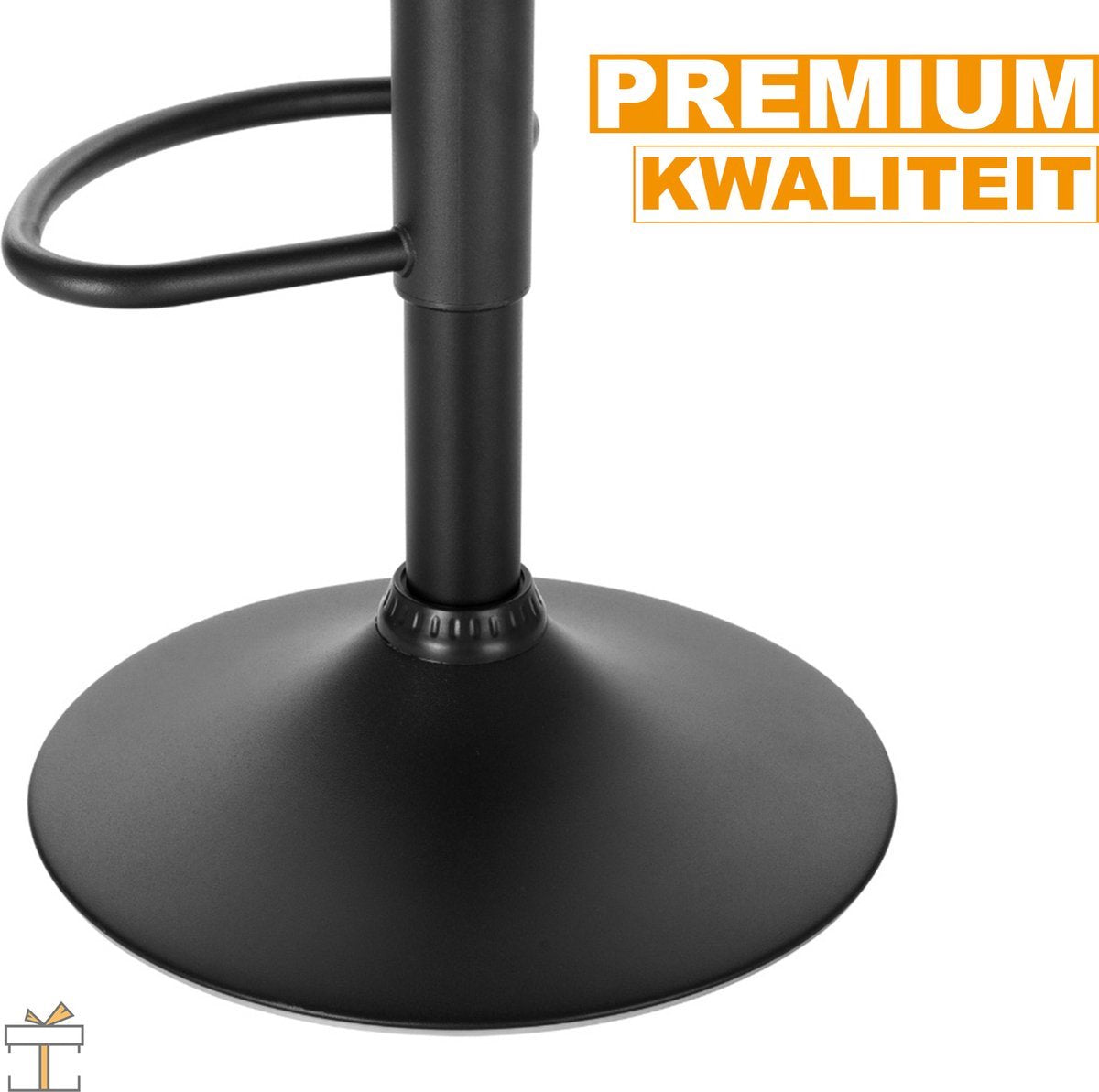 Bolt Edge Velvet Barkrukken - Bordeaux - Ergonomisch - Zithoogte 59-81cm - Set van 2