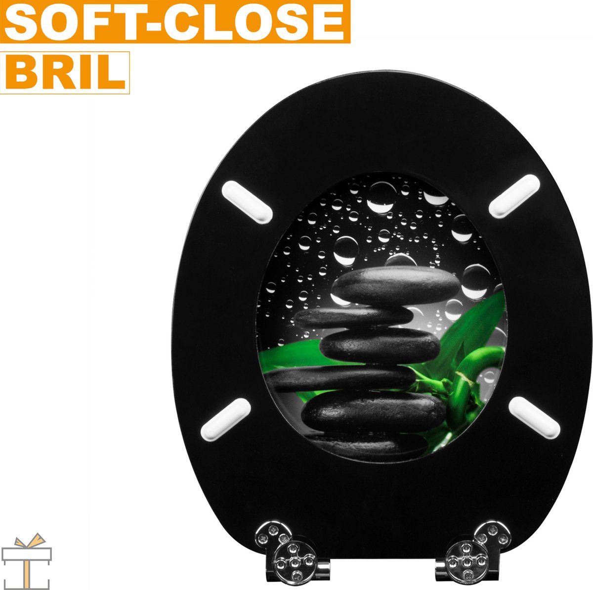 Happyment® Antibacteriële Toiletbril - Met Softclose - Universeel - Toiletbrillen - WC Bril - Toiletzitting - Black friday - Kerstcadeau
