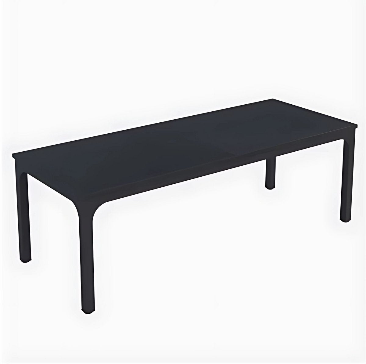 Computerbureau Milano - Voor 2 Personen - 200cm - Zwart - Voor thuis of werk - Hout en metaal
