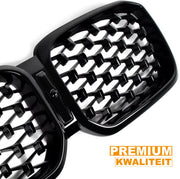 Voorbumper - Voor BMW X3/X4 G01/G02 2022-2023 - Auto accessoires - Niergrille - Diamant stijl - Gloss Zwart