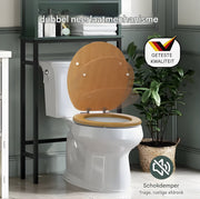 WC-bril - Toiletbril – Voor Toilet & Badkamer – Soft-Close – MDF - Houtlook