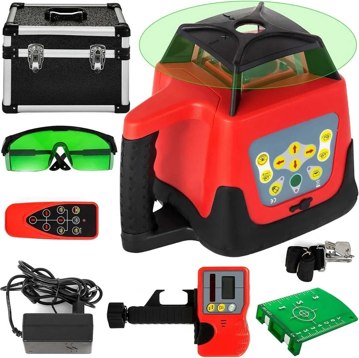 Laser - Bouwlaser - Laser waterpas - Kruislijnlaser - Roterende laserniveau