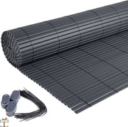 Happyment® Zichtbreeknet deluxe - Zichtdoek - Privacy doek - Schutting - Windbreekgaas - PVC winddoek - 100x400cm