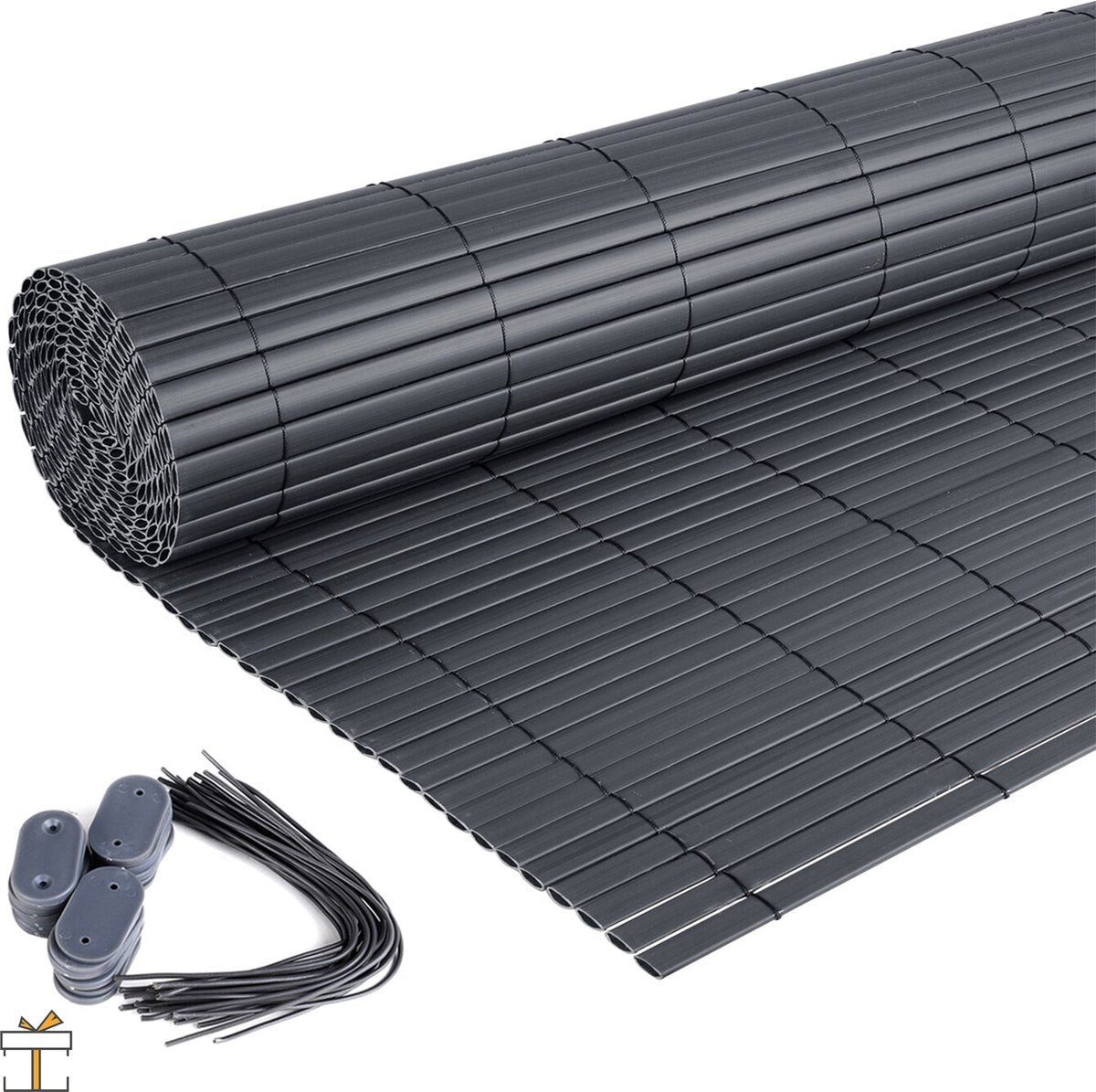 Happyment® Zichtbreeknet deluxe - Zichtdoek - Privacy doek - Schutting - Windbreekgaas - PVC winddoek - 100x400cm