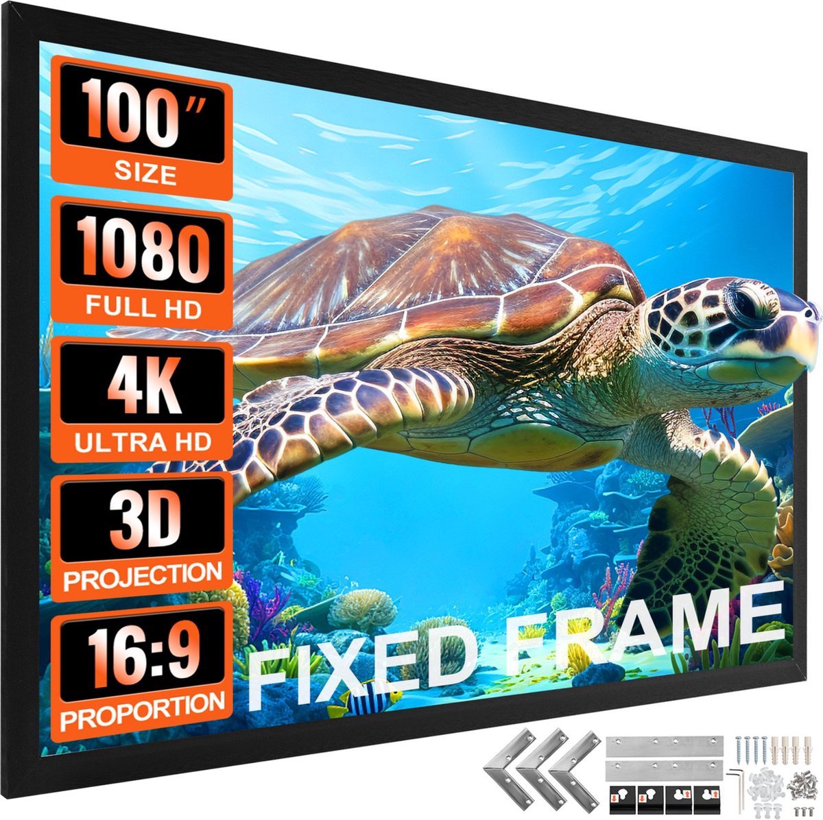 Beamer Scherm - Projectorscherm - Indoor en outdoor - Thuisbioscoop - Draagbare beamer