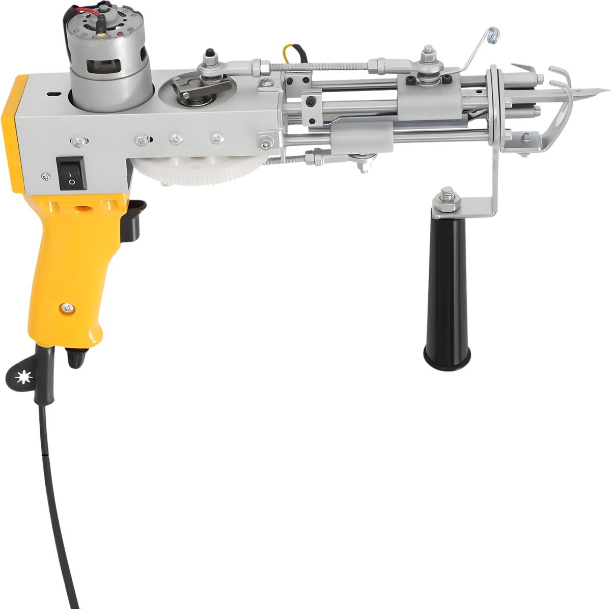 Tufting gun - Tuftpistool - Borduurmachine - Tapijtweven - Voor het maken van tapijten - Voor efficiënt en nauwkeurig werk - Metaal / Kunststof - Geel