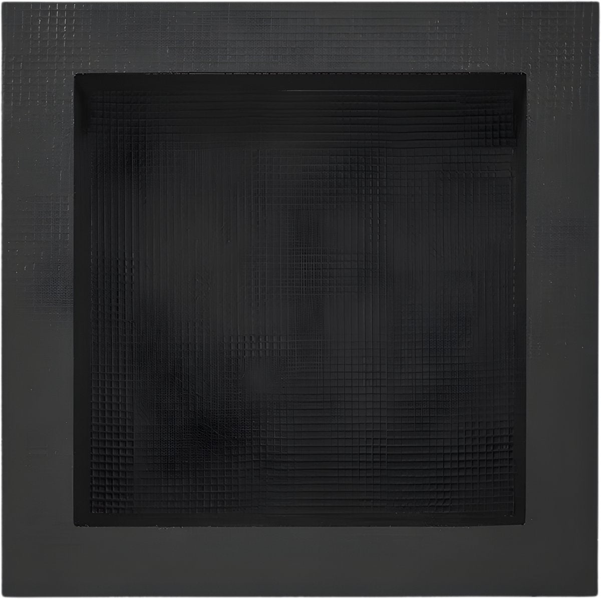Douchenis - Wandnis - Inbouwnissen- Voor Badkamer & Douche - Zwart - 1 vak - 41x41cm