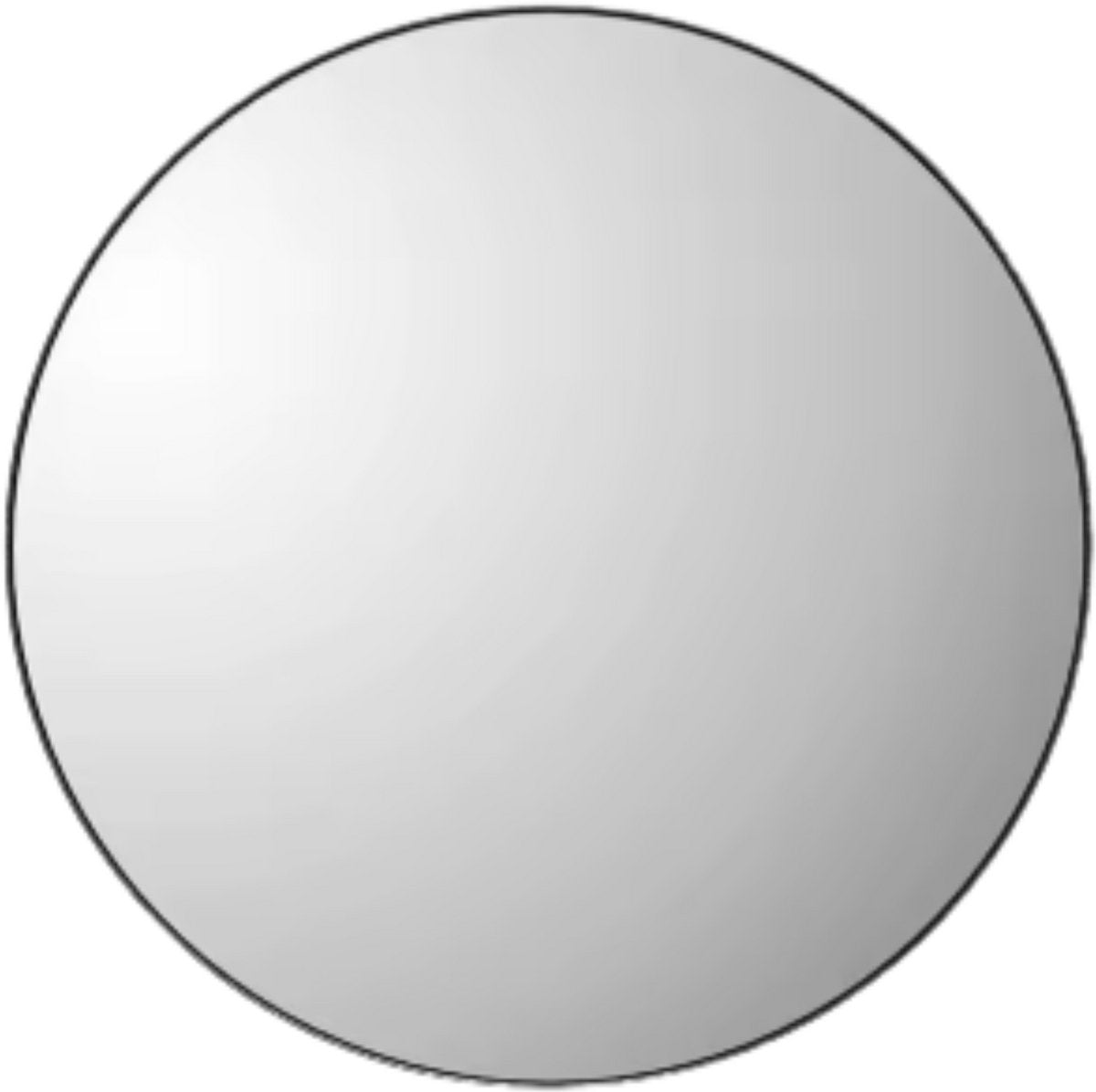 Ronde spiegel - Wandspiegel - 80x80 - Zwart - Metalen Frame - Voor Badkamer, Slaapkamer en Entree - Wanddecoratie - Woonaccessoires