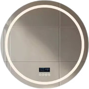 Ronde Badkamerspiegel - Met bluetooth en verlichting - 80cm - Voor Badkamer, Make-up & Wandmontage - Dimbaar licht - Muziek