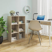 Happyment Boekenkast Yuda - 6 vakken - Oak - 60x29.5x89cm - Boekenplank - Woonkamer, slaapkamer en kinderkamer - Hout - MDF