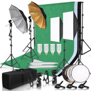 Bolt Edge Fotostudio Set - Met softboxen, greenscreen en paraplu - Professioneel en draagbaar