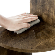 Happyment Zwevende Boekentoren - Wandplank voor tegen de muur - Boekenplank - Wandplanken - Wandrek - Fotoplank kinderkamer - Bruin - Hout MDF