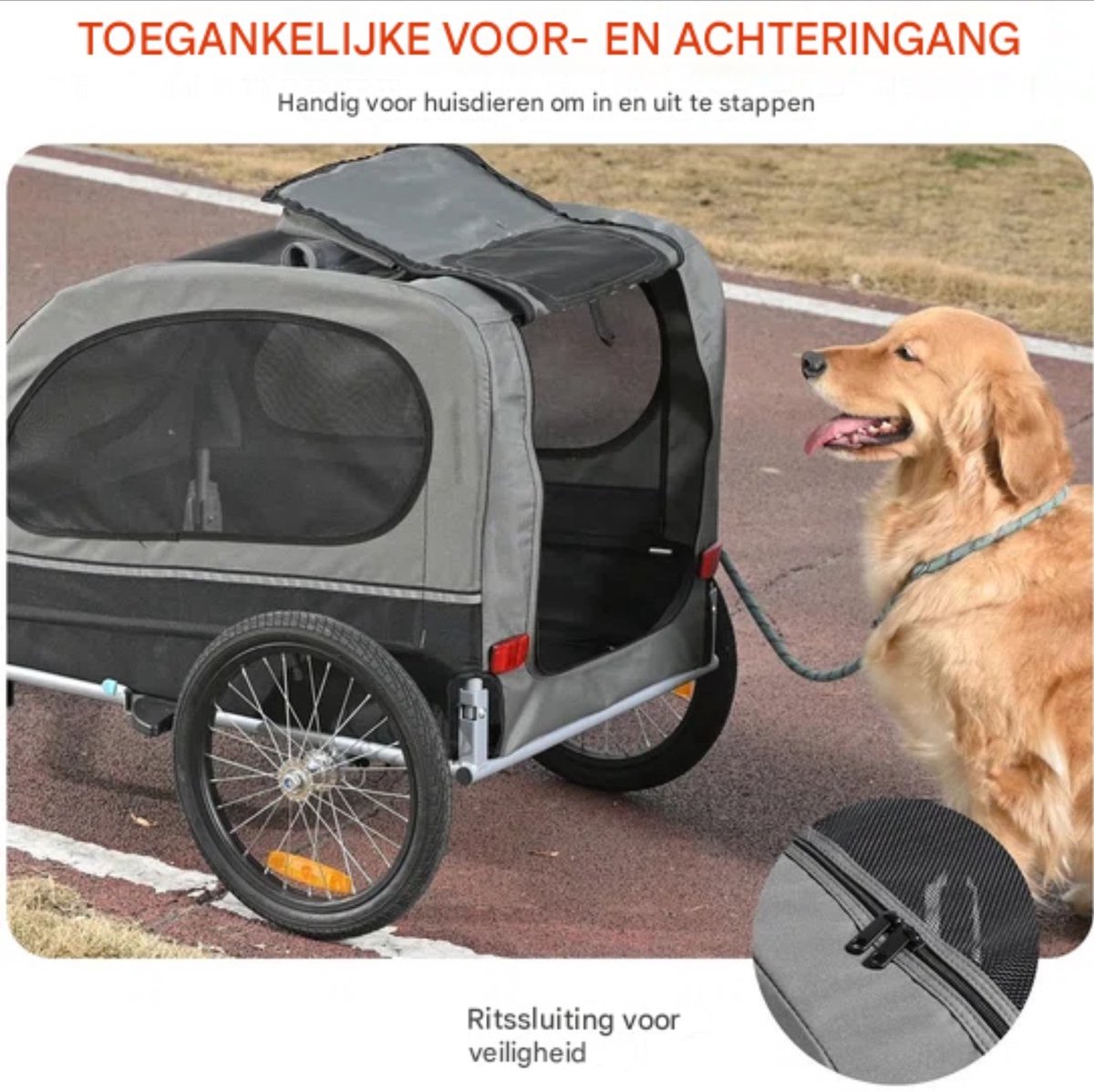 Luxe honden fietskar - Fietsdrager - Fietskar - 40KG