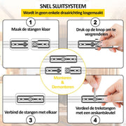 Happyment Schoorsteenveegset Deluxe - Schoorsteenreiniger - Schoorsteen Borstel - Veegkit - 10 M