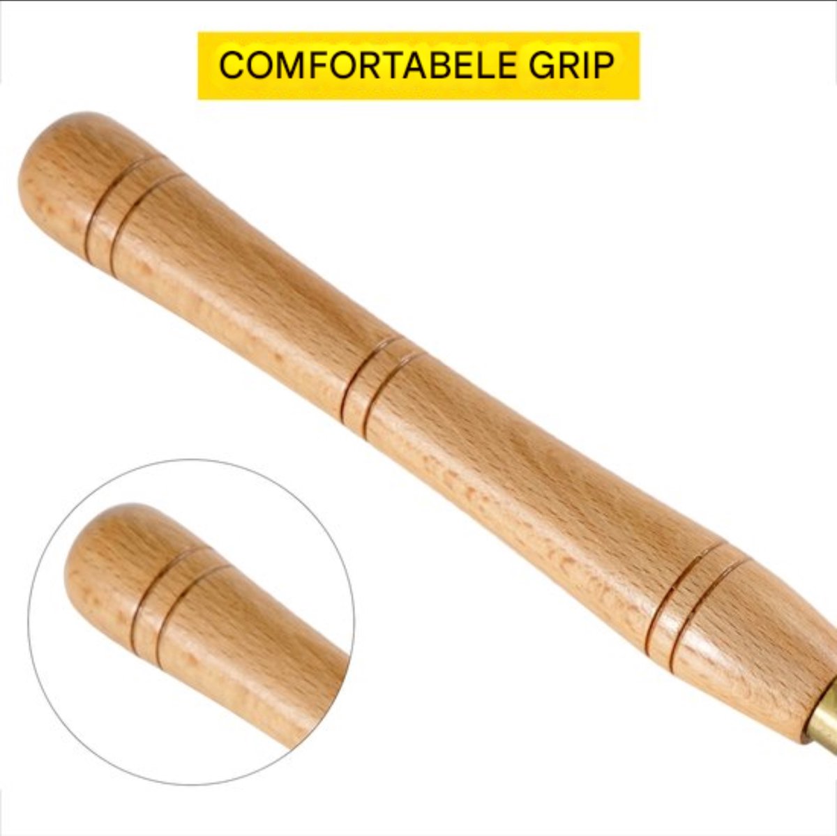 Happyment Houtbeitel set - Gereedschap - Hoge Kwaliteit - Draaigereedschap - Professioneel - Hout - Bruin