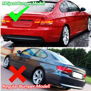 Glanzend Zwart Bodykits - Voor BMW 3 Serie E92 E93 330i M Sport - Auto accessoires - Bumper Achterbumper Diffuser Lip
