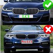 Radiatorgrille Xeltron - Voorbumper Radiatorrooster met Motor Deluxe - Voor BMW 5 Serie G30/G31 LCI (2020+) - Auto accessoires