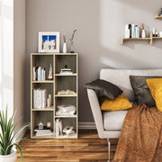 Boekenkast Geralt - 7 vakken - Oak - 59.5 x 29.5 x 108 cm - Boekenplank - Woonkamer, slaapkamer en kinderkamer - Hout - MDF