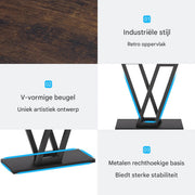 Consoletafel - Wandtafel - Haltafel - Gang of woonkamer - 110cm - Bruin