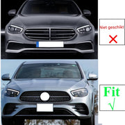 GT GTR Diamant Voorinlaat Grille - Gloss Black - Auto Accessoires - Voor Mercedes W213 E-Klasse E200/E300/E400/E53 AMG (2020)