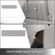 Professionele Vulmachine - Poeder - Keuken - Fijn maler - Pneumatisch - Twee Uitgangen - 100-1000ML - RVS