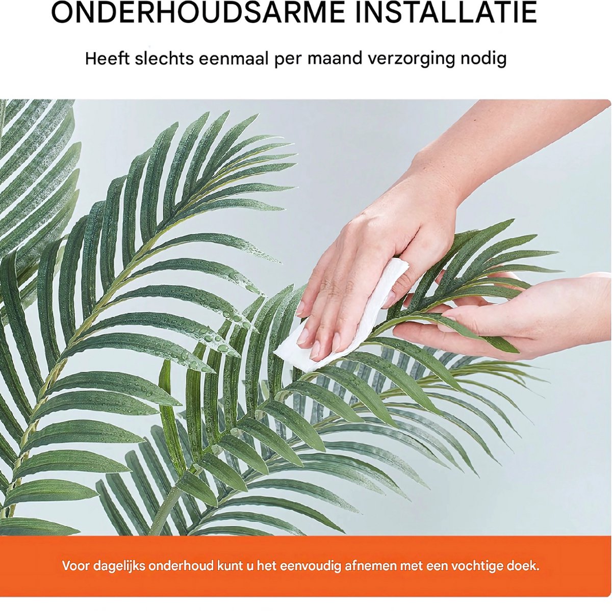 Kunstplant Milano - Kunstplanten voor binnen en buiten - Palmboom - In pot - Kunstbloemen - Geurloos