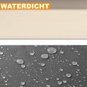 Happyment Zonneluifel deluxe - Handmatig - Luifel met steunpoten - Zonnescherm - Terras - Tuin of balkon - Beige - 300x180cm